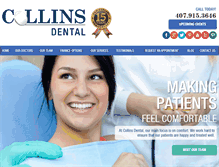 Tablet Screenshot of collinsdentalcare.com